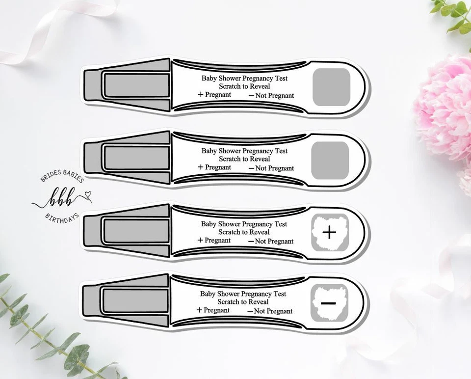 10 Baby Shower Boy Game Pregnancy Tests Activity Pregnancy Reveal Party Favour - image 1 of 1