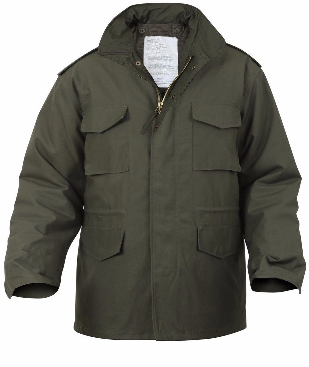COLINA M-65　Jacket　DARK OLIVE M65 Field Jacket Olive Green with Liner Sizes XS,S,M,L,XL,2X