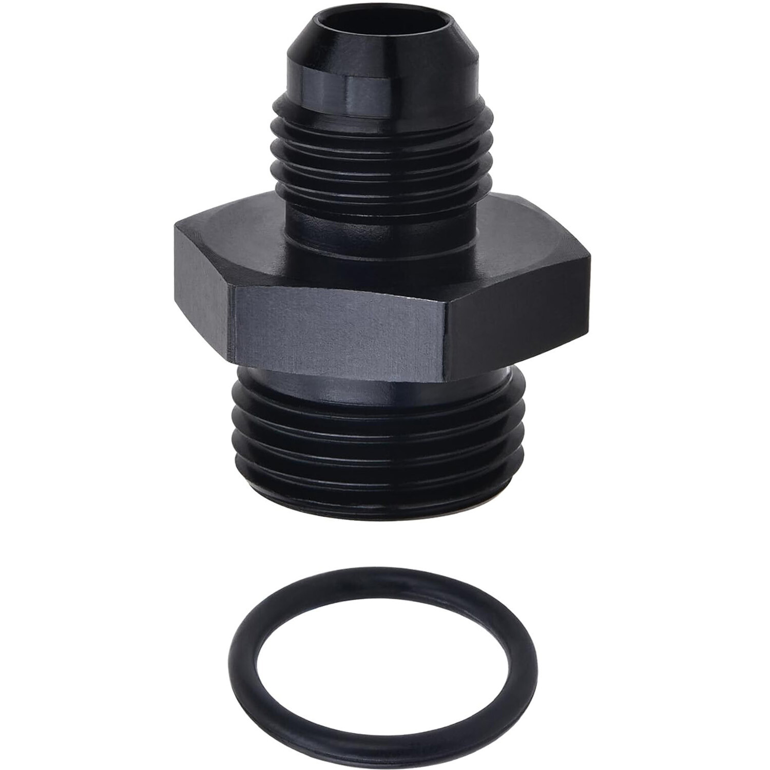 1pc Aluminum 4AN Male Flare to 6AN ORB O-Ring Fuel Pump Rail Adapter Fitting