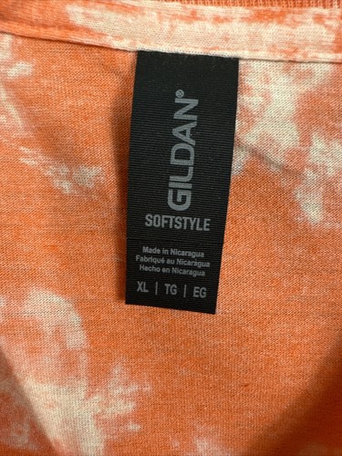 Women’s Shirt Stars Can’t Shine Without Darkness Size Adult X L Orange Bleached - Picture 5 of 10