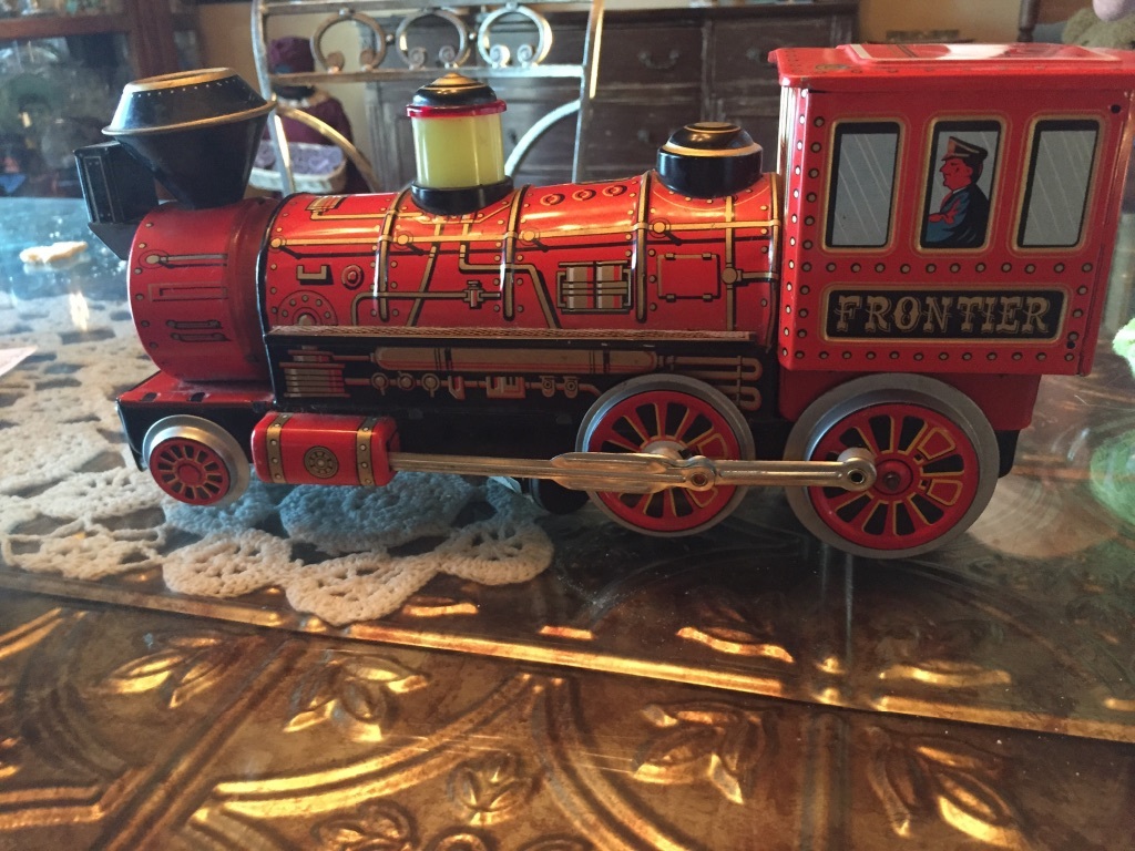 toy train that blows smoke