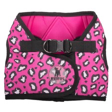 The Worthy Dog Sidekick Harness XXS Puppy Cat Vest Pink Cheetah 12" - 14" Chest