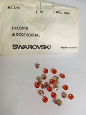 SWAROVSKI CRYSTALS 6200 8mm Hyacinth AB 20 Pieces VINTAGE 1980