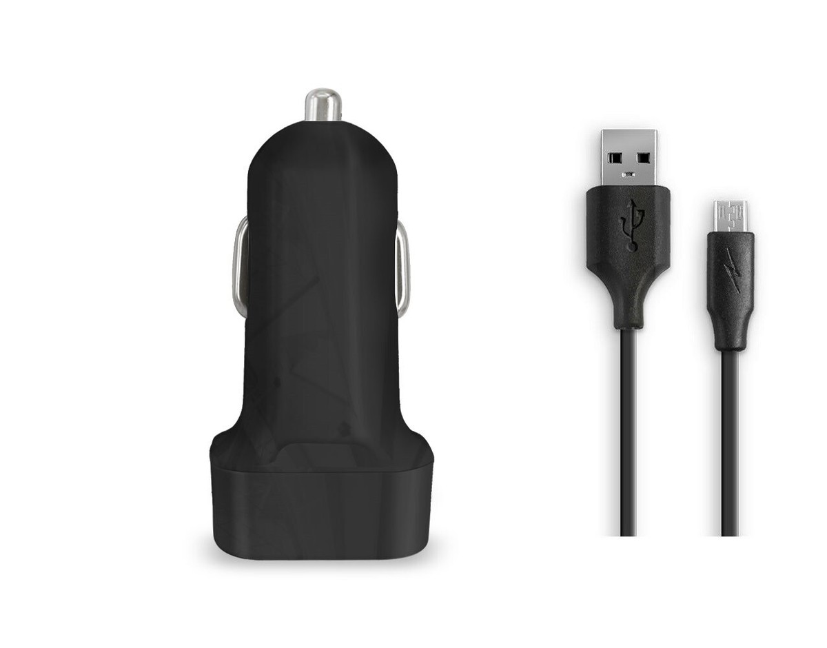 Car Charger With Extra USB Port For Verizon Kyocera DuraXV Dura XV Plus - Foto 2