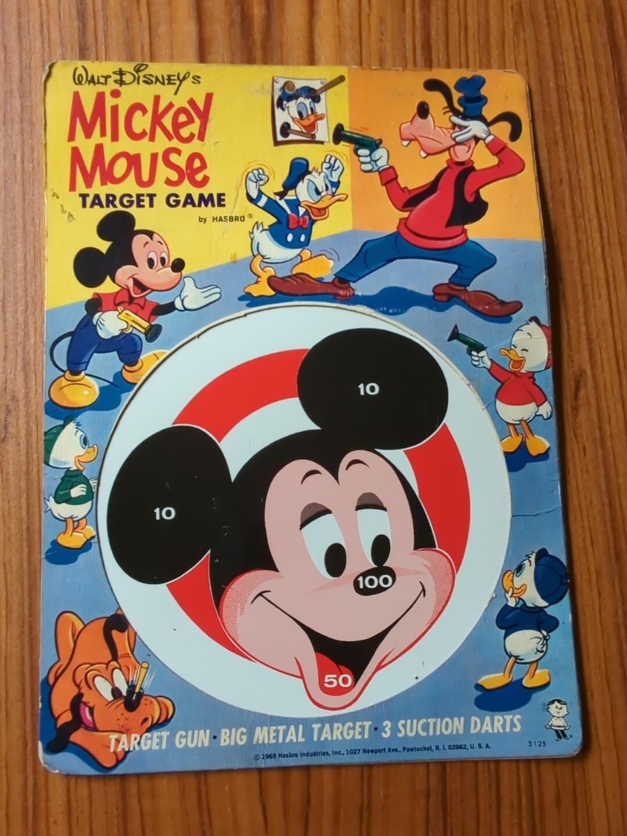 Disney's Mickey Mouse Target Game Board only Hasbro 1969 Metal