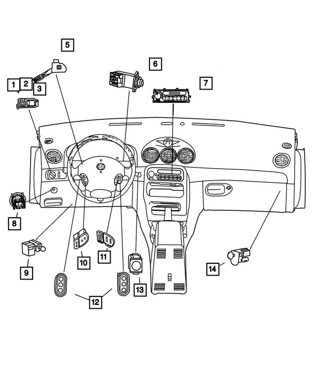 1999-2002 CHRYSLER CONCORDE *NEW* HEADLIGHT SWITCH W/O FOG