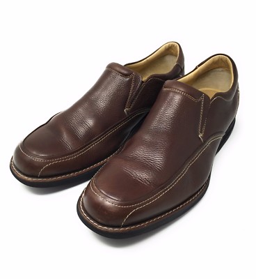 JOHNSTON MURPHY Brown Leather Men\'s Loafers.(SHEEPSKIN) NEW JOHNSTON & MURPHY Tidwell 20-8543 Mens 9M Brown Woven  main image 3