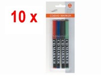 10 X Permanent Marker Cd / Dvd - 4 Farben