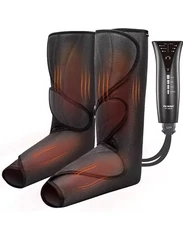 FIT KING Leg Massager with Heat - Upgraded Leg Compression Massager