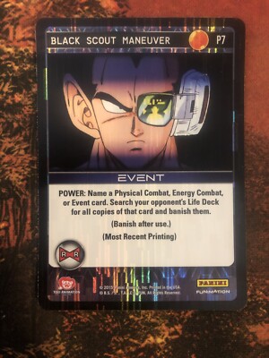 DBZ Panini FOIL Black Scout Maneuver Promo (P7) Evolution - NM