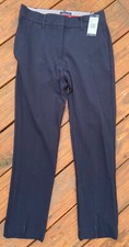 Tommy Hilfiger Women's Slit Pant Black Midnight Size 4 NEW NWT