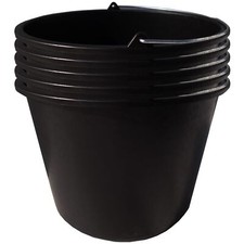 5x Baueimer 20L Kunststoff Maurerkübel Baustellen Garten Kasten Zementwanne Putz