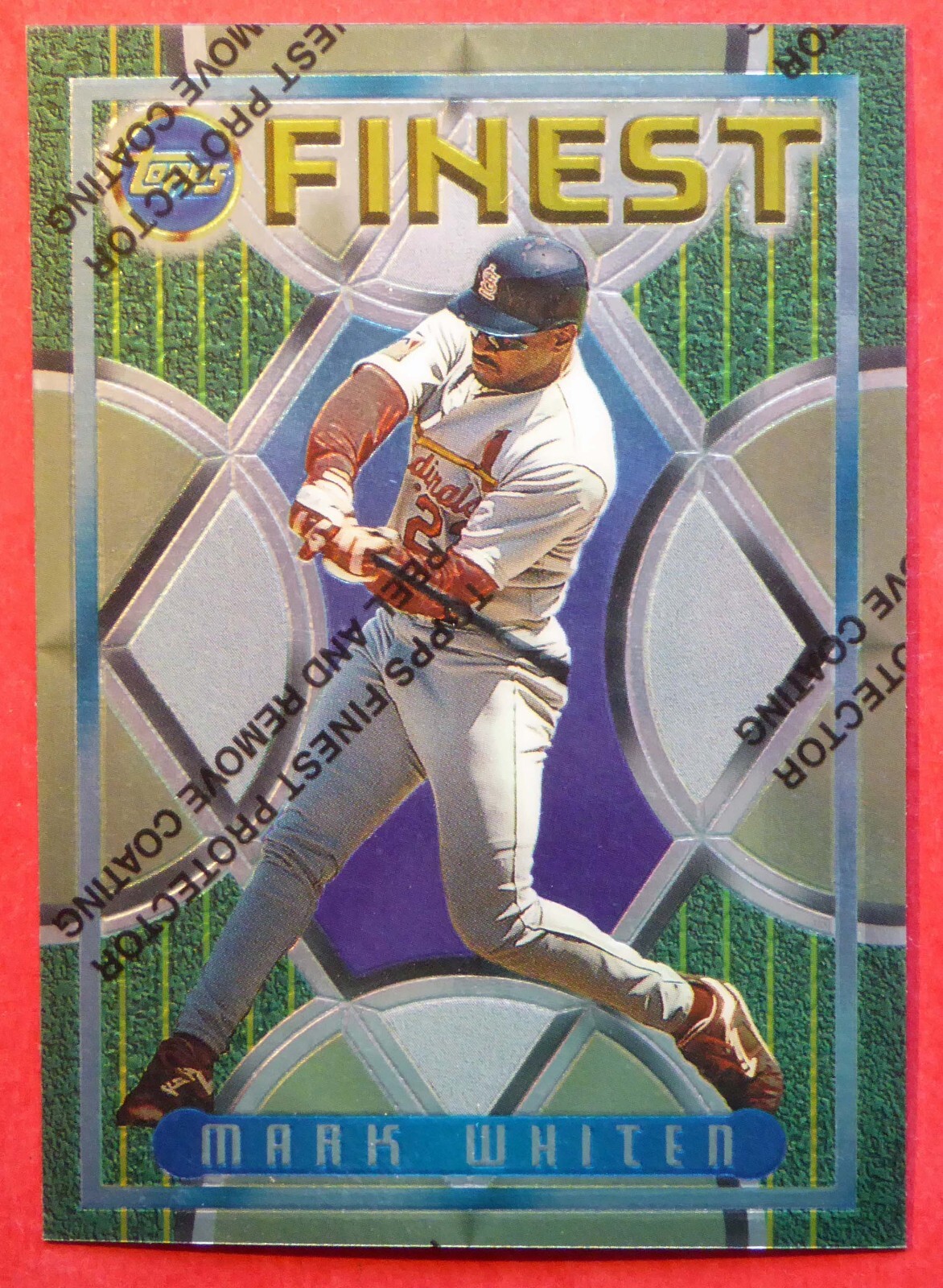 1995 Topps Finest Mark Whiten #147 (Cardinals) NM+