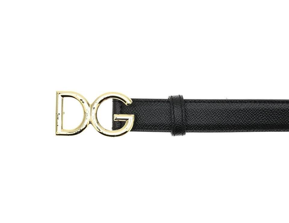 Dolce & Gabbana V5210 Women s Black Monogram Logo Buckle Belt Size 90 cm/36 in - Image 2 of 3