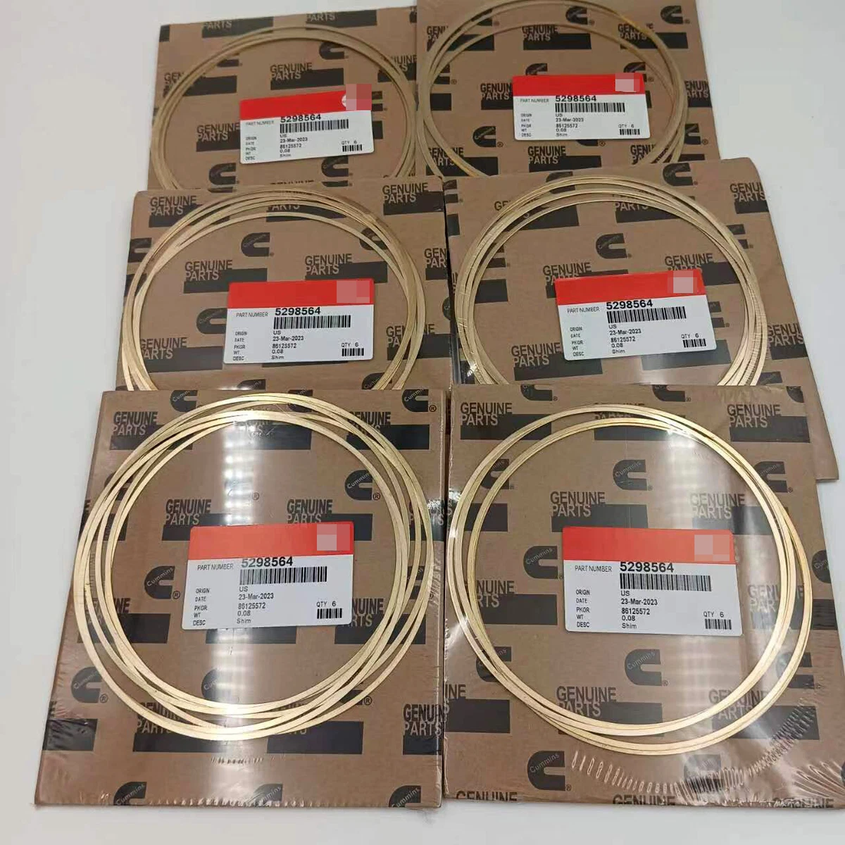 6Set 5298564 OEM Shim -Liner .020 Counterbore Shim For