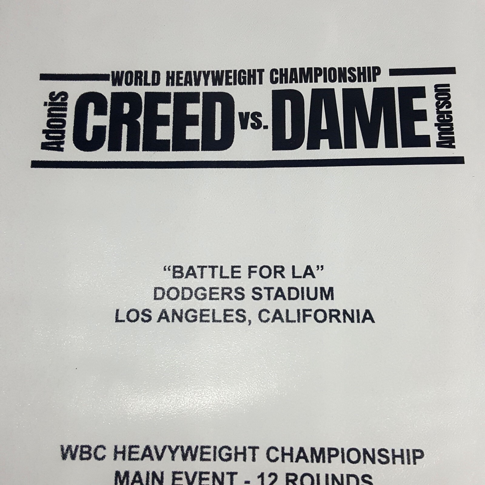 Image 2 of CREED III 3 - Screen Used DAZN Fight Commentator Binder with Notes - COA