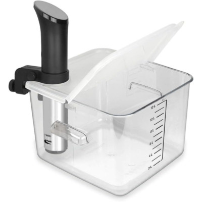 Sous Vide Container 12 Quart Collapsible Hinged Lid for Anova Cooker New US