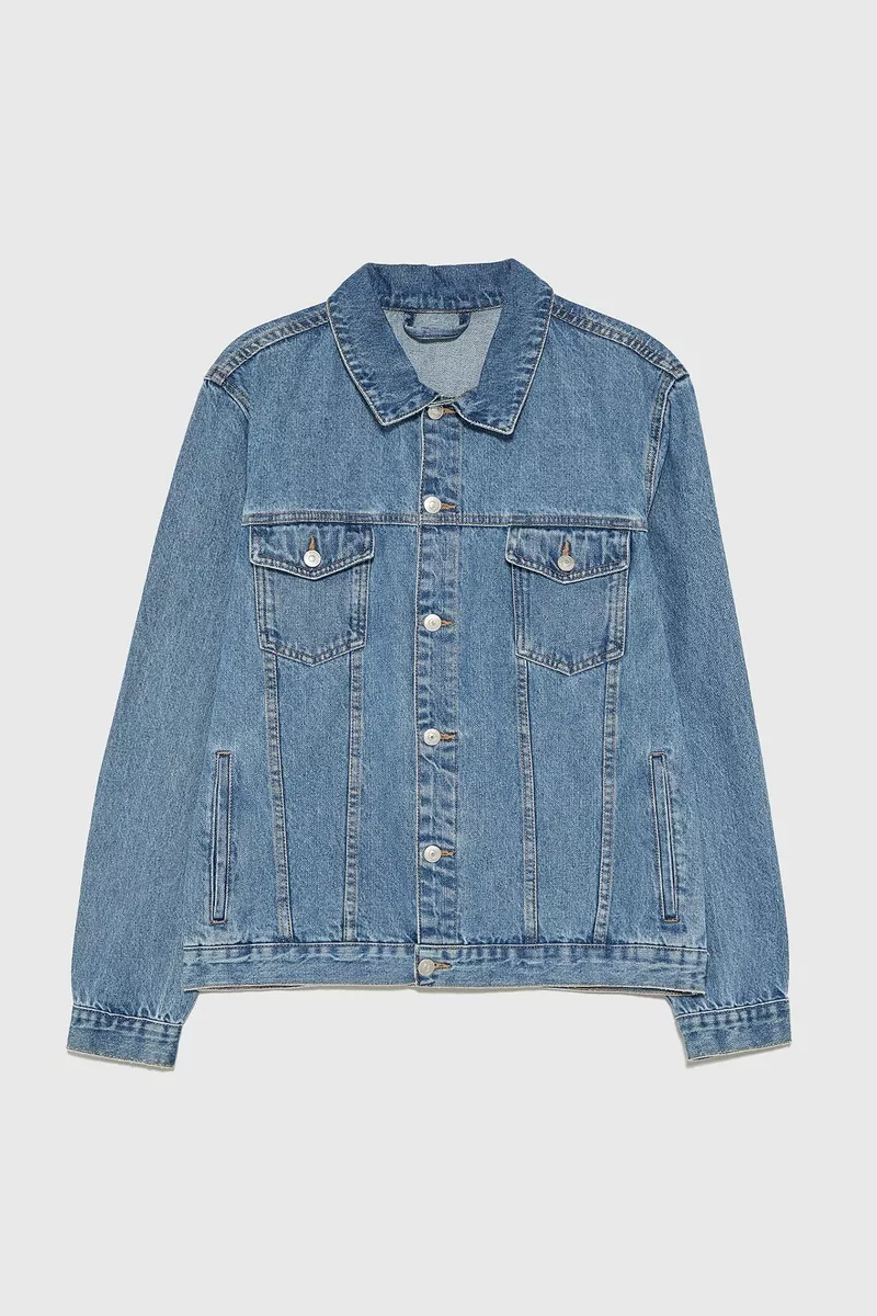 Zara mens jean jacket sale
