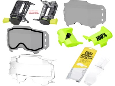 100% Armega Goggle Forecast Roll-Off Accessories Engine Lens Canister Tear Offs