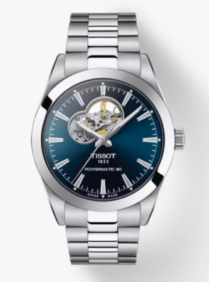 Tissot Gentle Men Powermatic 80 Open Heart Watch T1274071104101