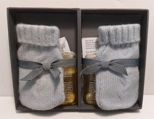 NIB RESTORATION HARDWARE MINI CASHMERE HAND WARMERS - SILVER SAGE - SELF-CARE