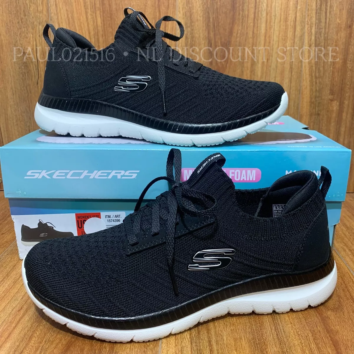 SKECHERS Women's Ultra Flex Memory Foam Sneaker Shoes~ Black~ Sizes &  Condition