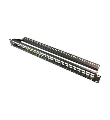 Wavenet WAVBPPWM24 24-Port 1U Blank Patch Panel Black