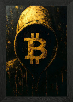 Bitcoin Satoshi Nakamoto Gerahmtes Wandbild Poster Leinwanddruck Bild
