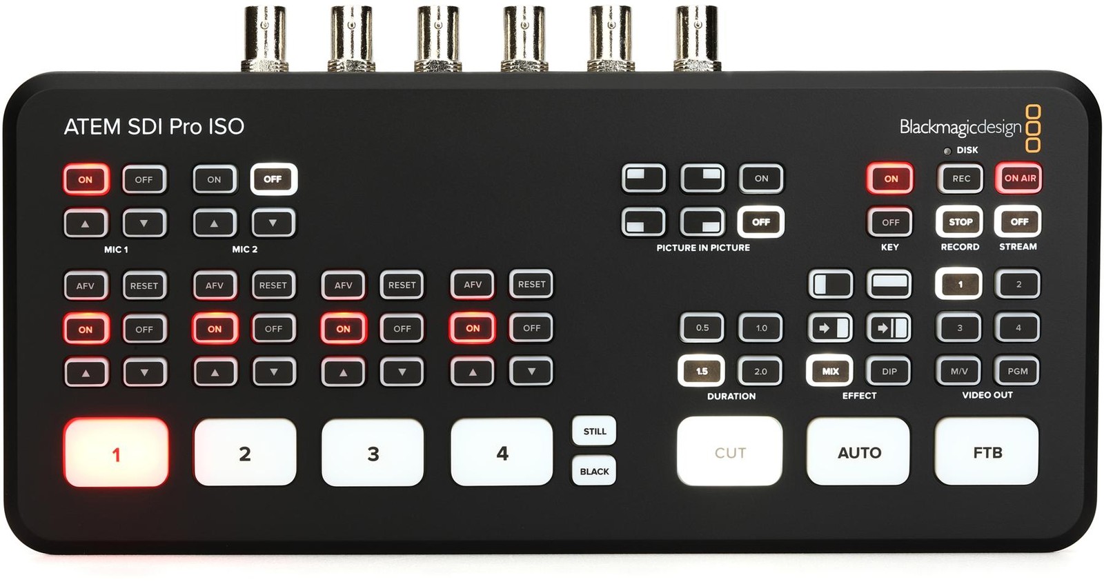 Студия видеопроизводства Blackmagic Design ATEM SDI Pro ISO с 5-потоковой передачей