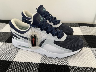 Nike Air Max Zero QS White/Midnight Navy Men s Low Top Sneakers 789695-104