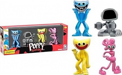 Playtime Co. Poppy Playtime Series 1 Figuren-Set Huggy Wuggy Kissy Missy