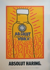 KEITH HARING X ABSOLUT VODKA POSTER 2025 (C)HARING CROSS LONDON LIMITED EDITION