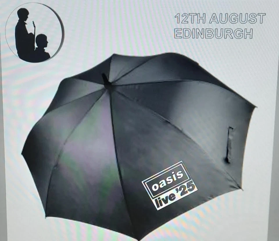 Personalised Storm OASIS Umbrella ideal  Printed 2 panel 1 colour - Image 3 of 4