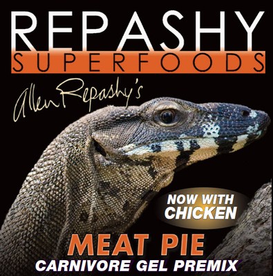 Repashy Meat Pie Carnivore Gel Premix Bearded Dragon Monitor Tegu Frog Salman...