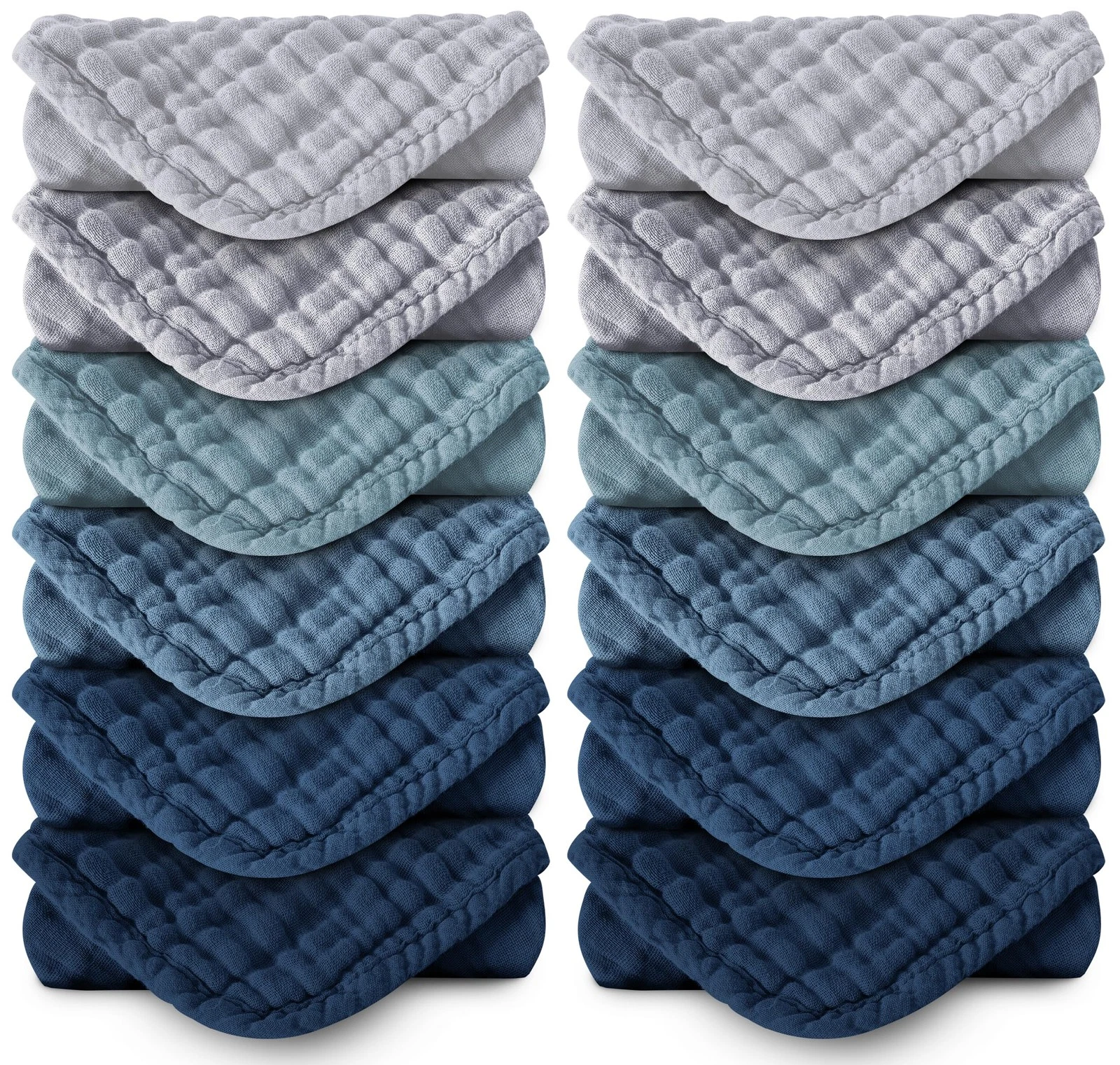 Baby Washcloths, 12 Pack - 12x12 Inches, Small Burp Cloths and Baby - 100% Co...
Opens in a new wind