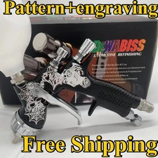 Hvlp Black Spider Car Spray Gun Te20 1.3mm Nozzle Car Paint Tool Fits Devilbiss