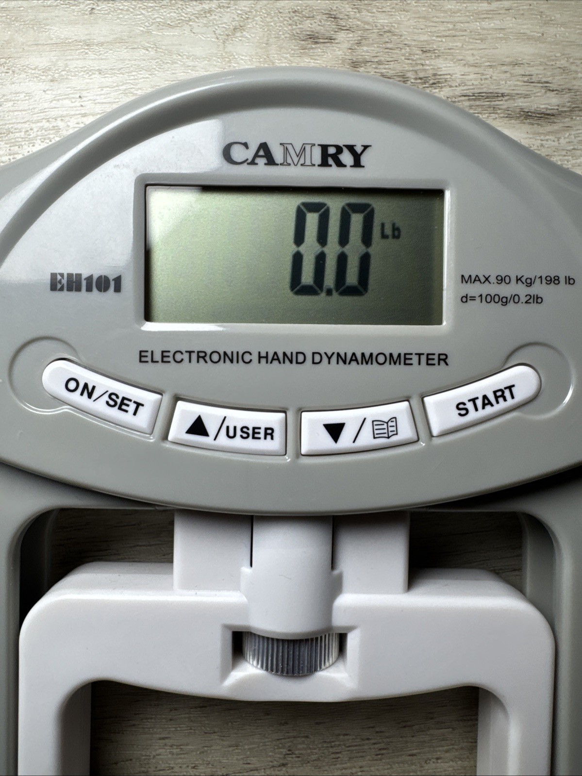 CAMRY Digital Hand Dynamometer Grip Strength Measurement Meter 198 Lbs./90 Kgs