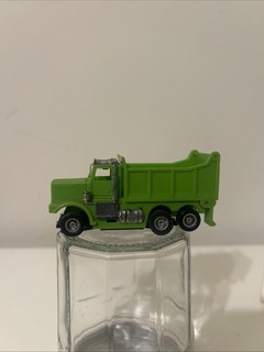 Tyco US 1 Electric Trucking HO Slot Car Green Dump Truck Runs No Front Grille