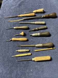 Wood Handles  Vintage Used Machinist Tool Lot!! FREE SHIPPING! B3