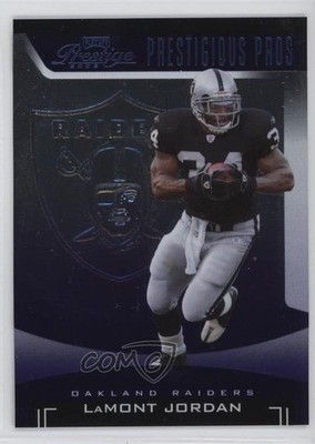 2006 Playoff Prestige Prestigious Pros Purple 34/100 LaMont Jordan #PP-30 9bp