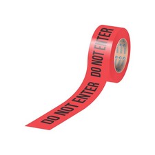 Red “Do Not Enter” Tape 3″ x 165ft (50m) | Waterproof Barricade & Warning Tape