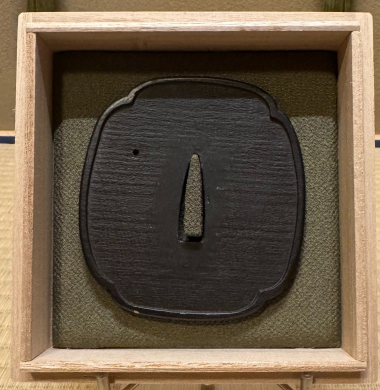 Fred Lohman Oni Tsuba Replica – Kaku-Maru Iron Style Japanese Sword Guard, Appro