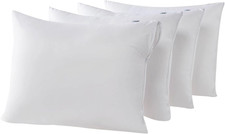 4 Pack Waterproof down Feather Proof Pillow Protectors with Zipper Queen Size Se