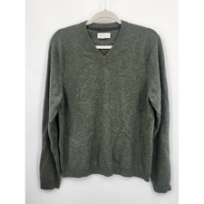 John W. Nordstorm V Neck Cashmere Sweater Gre...