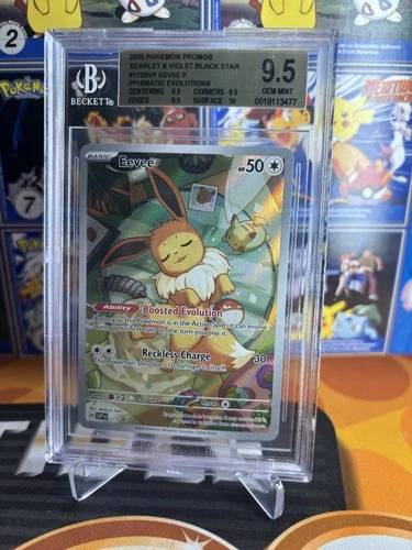 2025 Pokemon ETB Prismatic Evolutions Eevee Promo 173 BGS 9.5