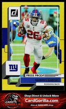 2022 Donruss #163 Saquon Barkley Premium Press Proof