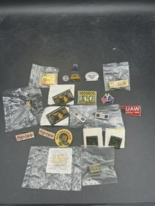 Vintage Lot Of 21 UAW inspired Pins (Some Duplicates)