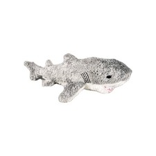 Aurora World Samuel Shark Mini Flopsie Plush Stuffed Animal Gray White 11" NWT