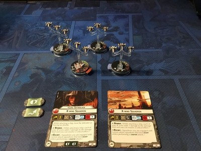 Fantasy Flight Games Star Wars Armada Pre-owned Painted X-Wing Squadron