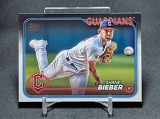 Shane Bieber 2024 Topps Japan Edition Baseball Card #165 Cleveland Guardians